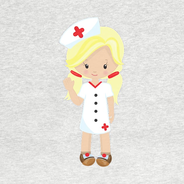 Nurse, Medicine, Doctor, Cute Girl, Blonde Hair by Jelena Dunčević